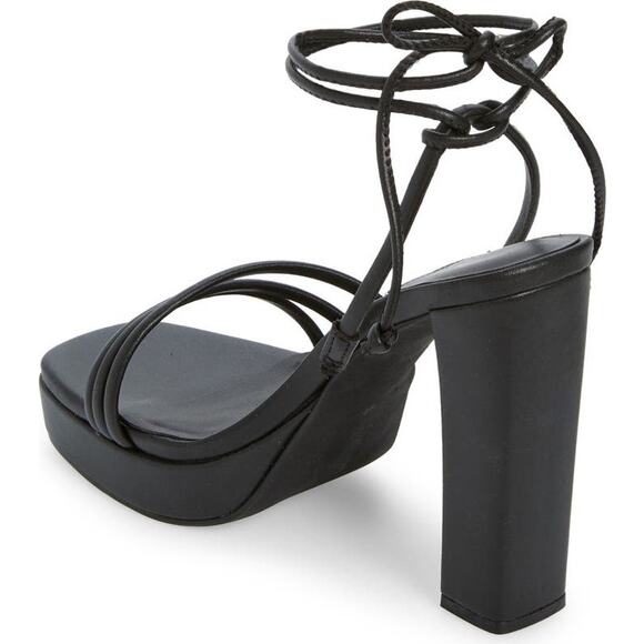 Jeffrey Campbell Presecco Platform Sandal Black Size 10 NWOT (Read Description) - Picture 2 of 10